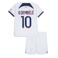 Maglie da calcio Paris Saint-Germain Ousmane Dembele #10 Seconda Maglia Bambino 2023-24 Manica Corta (+ Pantaloni corti)